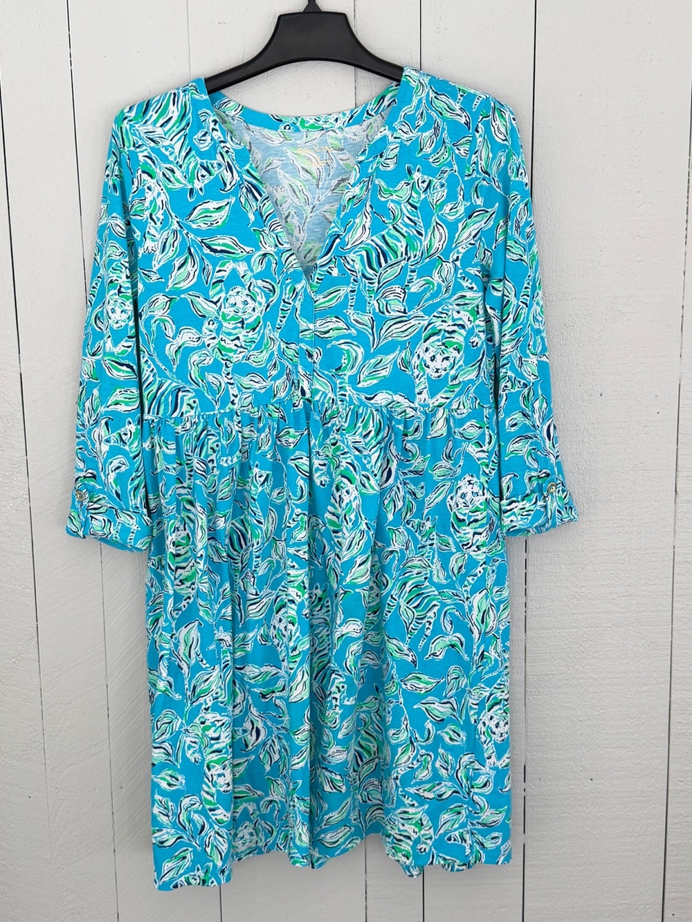 Lilly Pulitzer Loran Swing Dress
Turquoise Oasis Outta Line -Medium